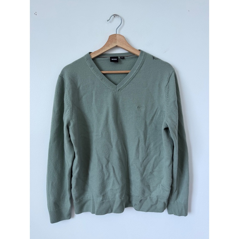 Men's BOSS V-Neck Sweater – Size XL – Fair Condition